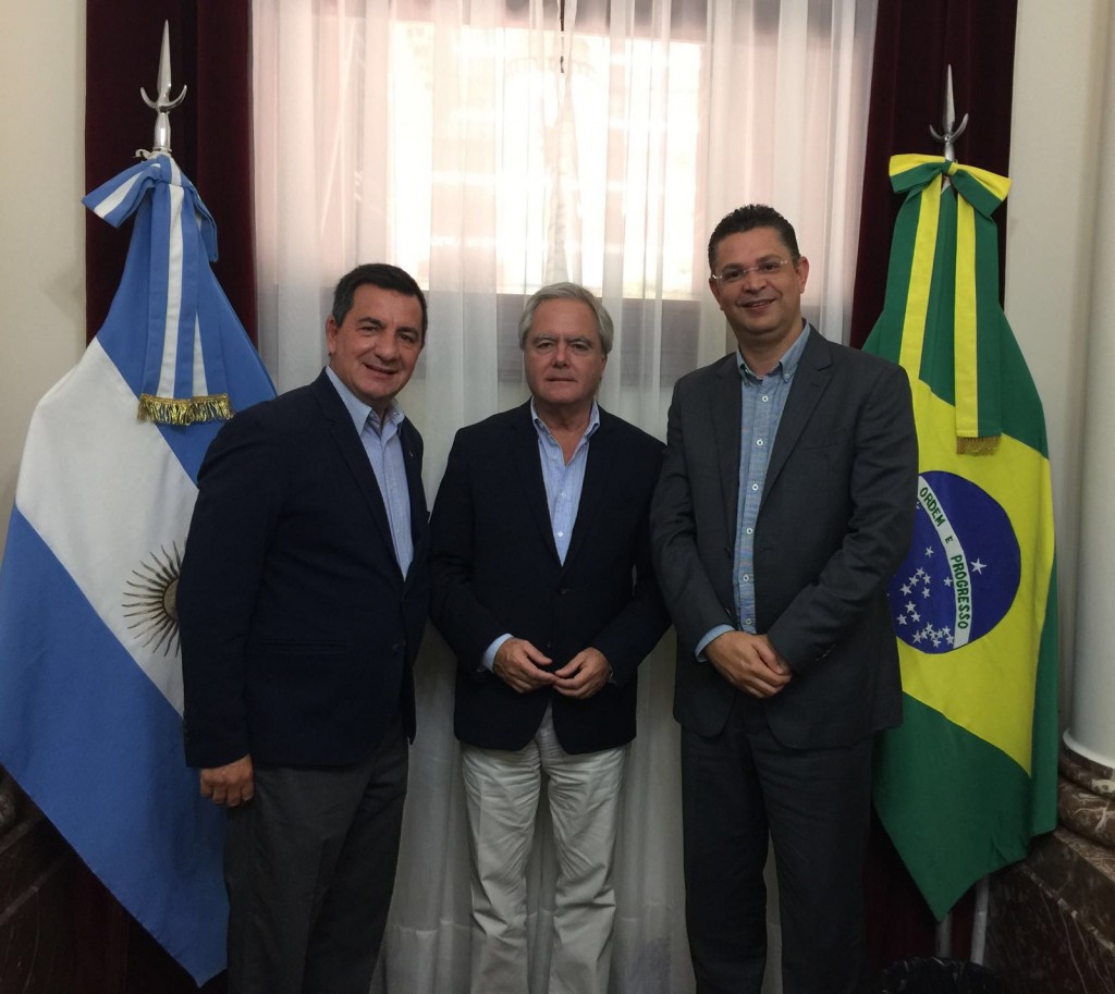 Luciano Bongarrá, Federico Pinedo e Sóstenes Cavalcante